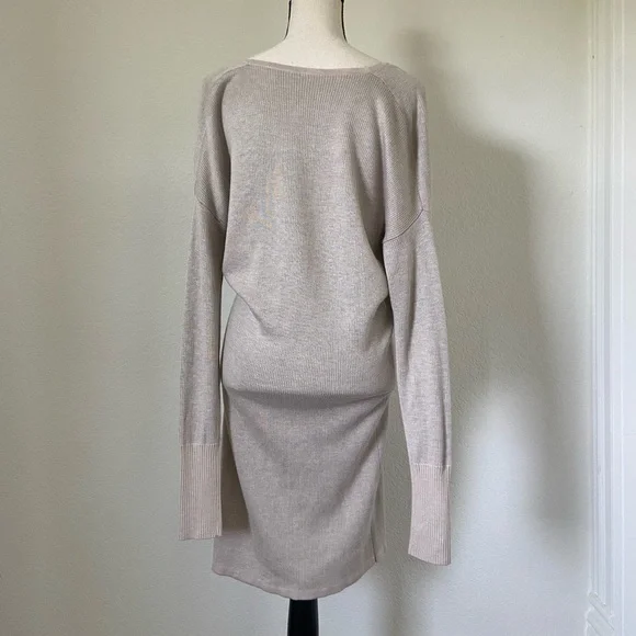 RARE Lululemon Reversible Serenity Sweater Wrap Sz 10 In Heathered Cashew /Coal - Picture 9 of 11